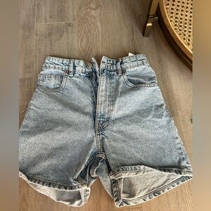 Zara high waisted denim shorts